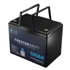 12V lithium LiFePO4 leisure battery 105ah Fogstar Drift