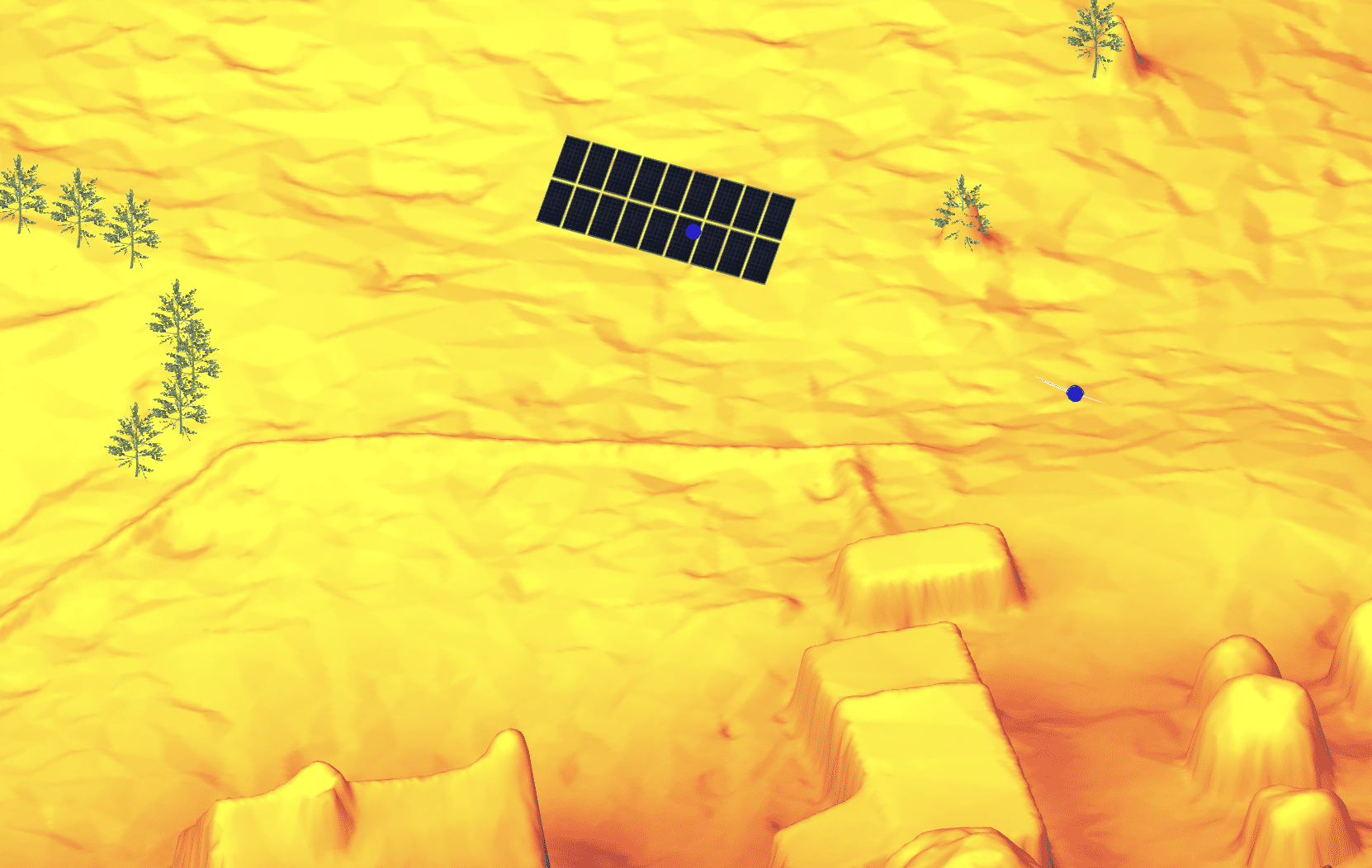 solar array shading calculations