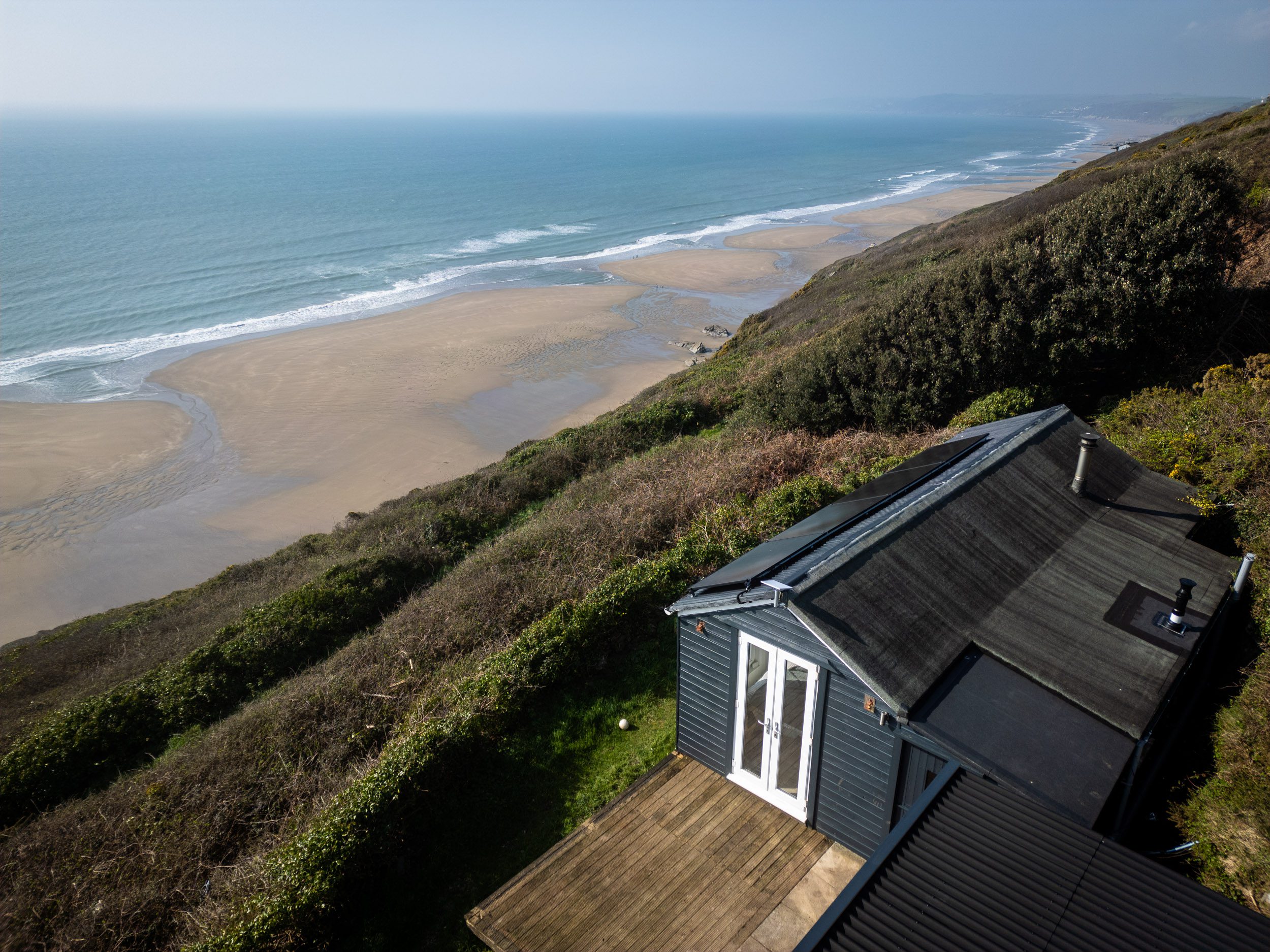 Solar panels in place.