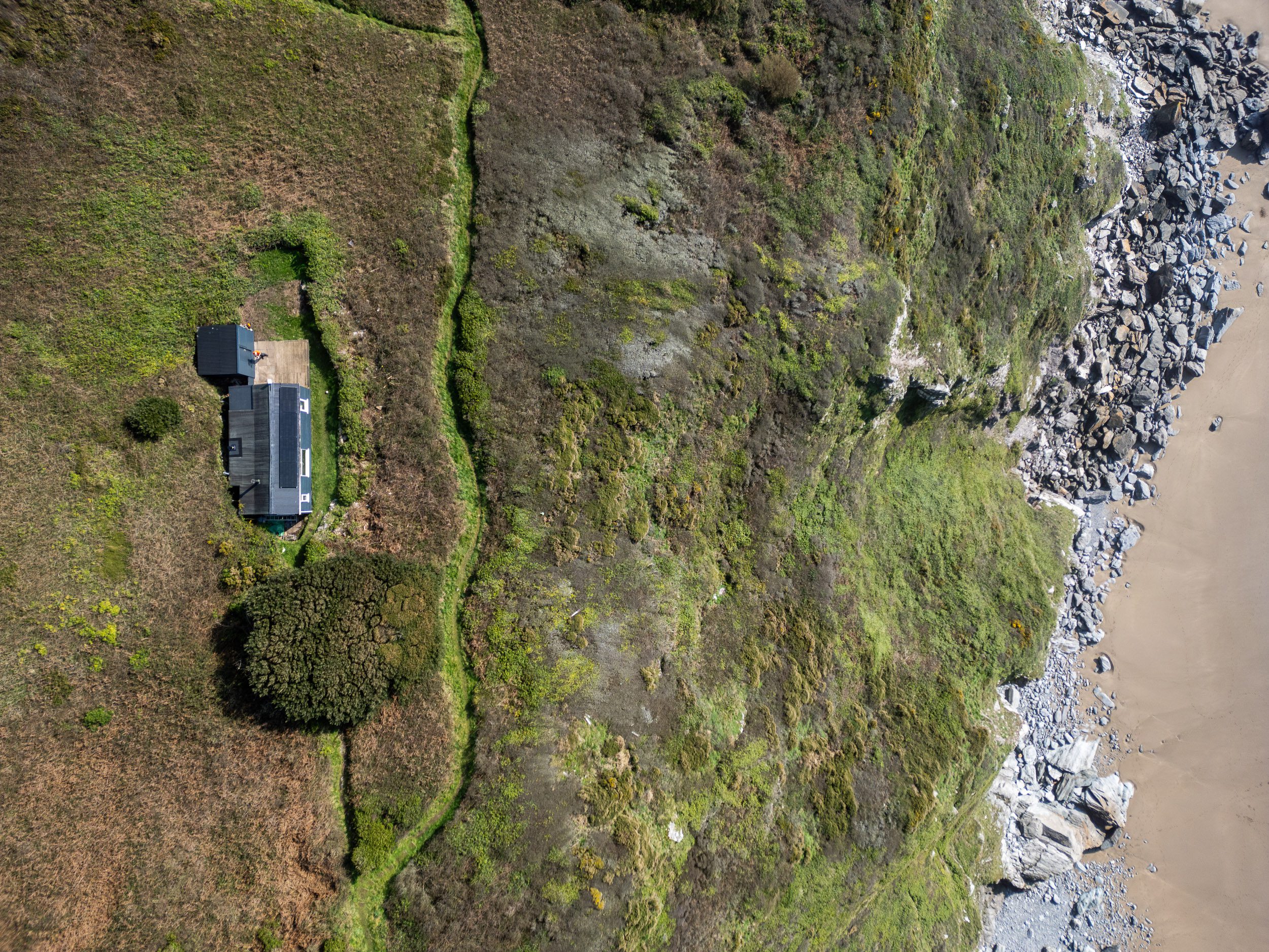 Cliff-side chalet.